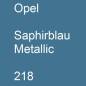 Preview: Opel, Saphirblau Metallic, 218.